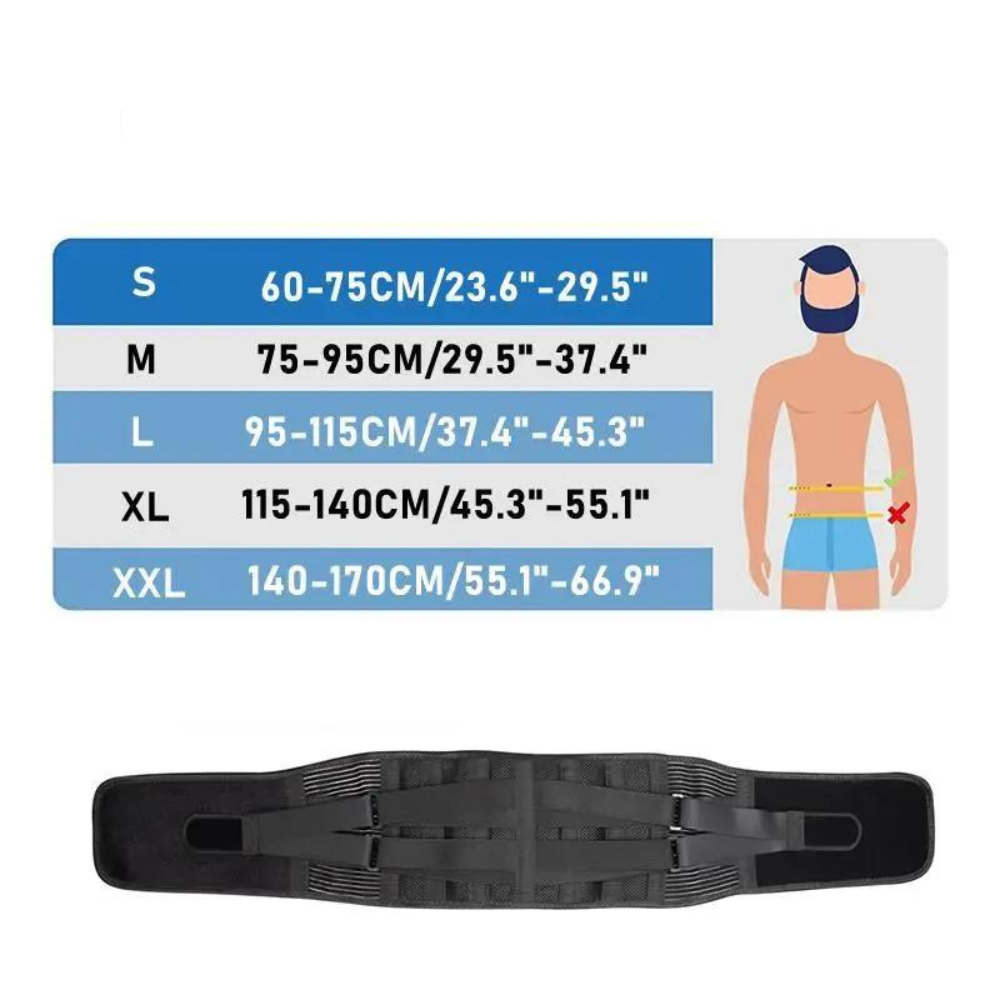 Faja de Soporte para Espalda Ajustable